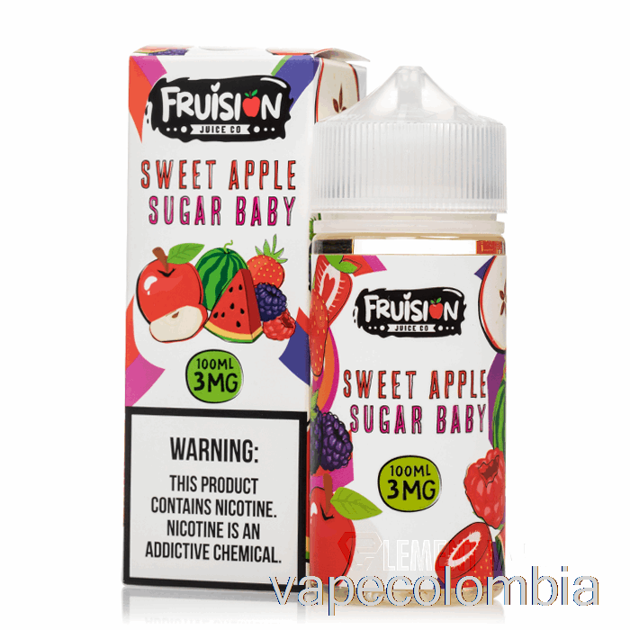 Vape Recargable Sweet Apple Sugar Baby - Fruision Juice Co - 100ml 0mg